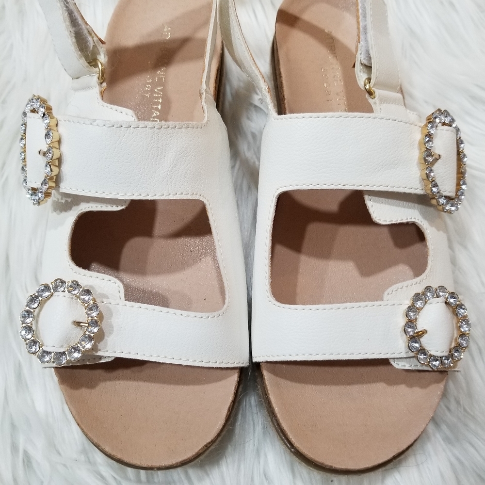 ADRIENNE VITTADINI Sport Espadrilles Sandals White Color SIZE 8 1/2 M.. - Picture 6 of 17